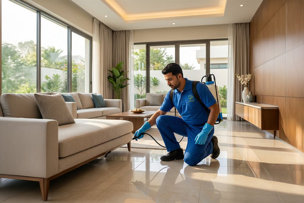 الصفحة الرئيسية خدمة رش وقائي ومكافحة الحشرات بمواد آمنة تقدمها شركة النور كلين